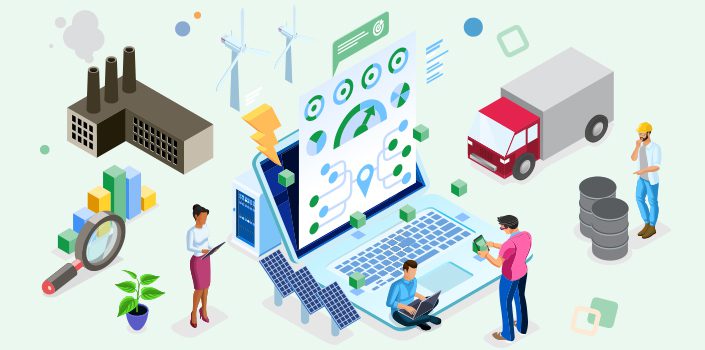 Graphic comparing ESG and EHS software